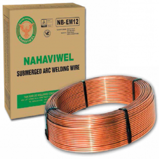 NAHAVIWEL Submerged Arc Welding Wire NB EM12, diameter of 3.2mm (copper plated)