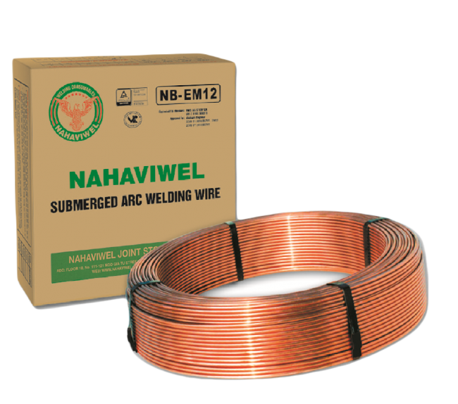 NAHAVIWEL Submerged Arc Welding Wire NB EM12, diameter of 2.4mm (copper plated)